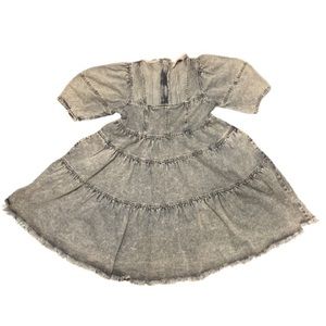 Cutely Covered Denim Dress sz small